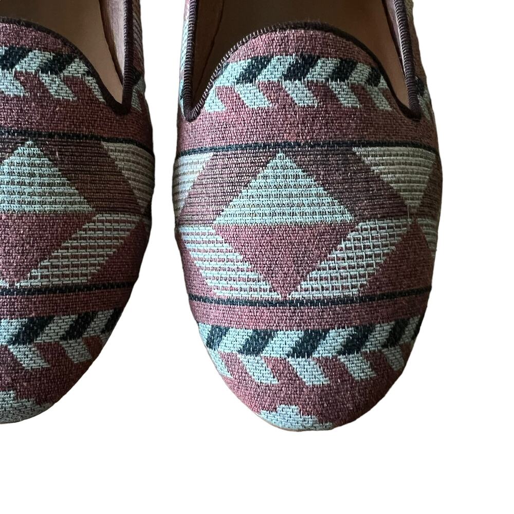 Maison Scotch Kilim Style Slip On Loafers Size 8 - Picture 4 of 7